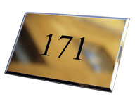 Латунная табличка на дверь с номером