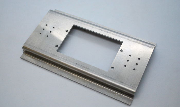 Элемент корпуса для звуковой панели - материал алюминий. Изготовлен лазерной резкой и гибкой
